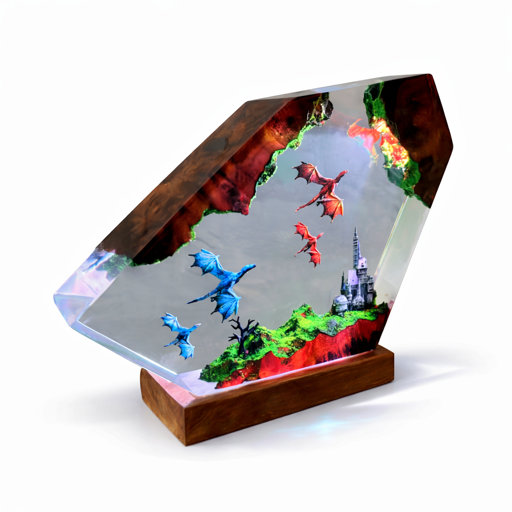 Dragon Resin Lamps