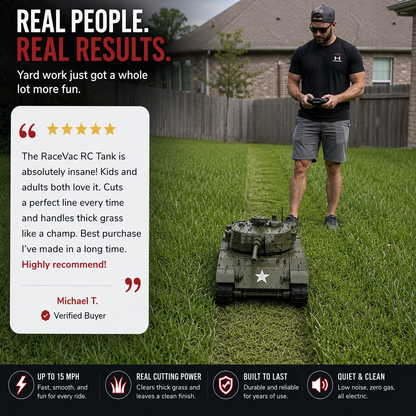 RidersBand™ - RC Tank Lawn Mower