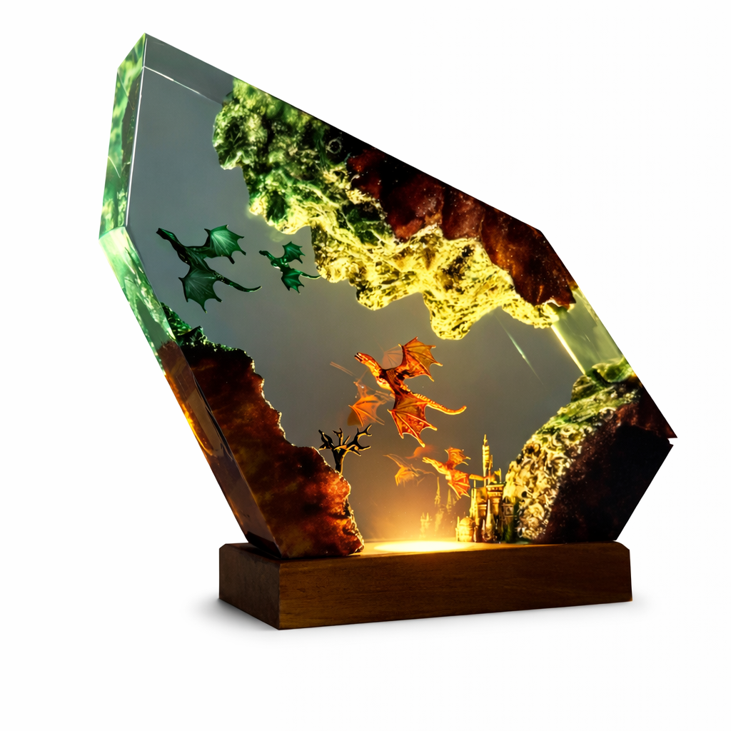 Dragon Resin Lamps