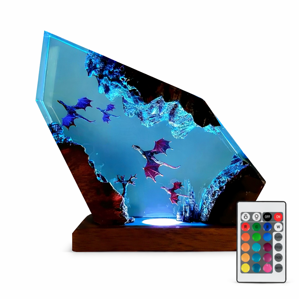 Dragon Resin Lamps